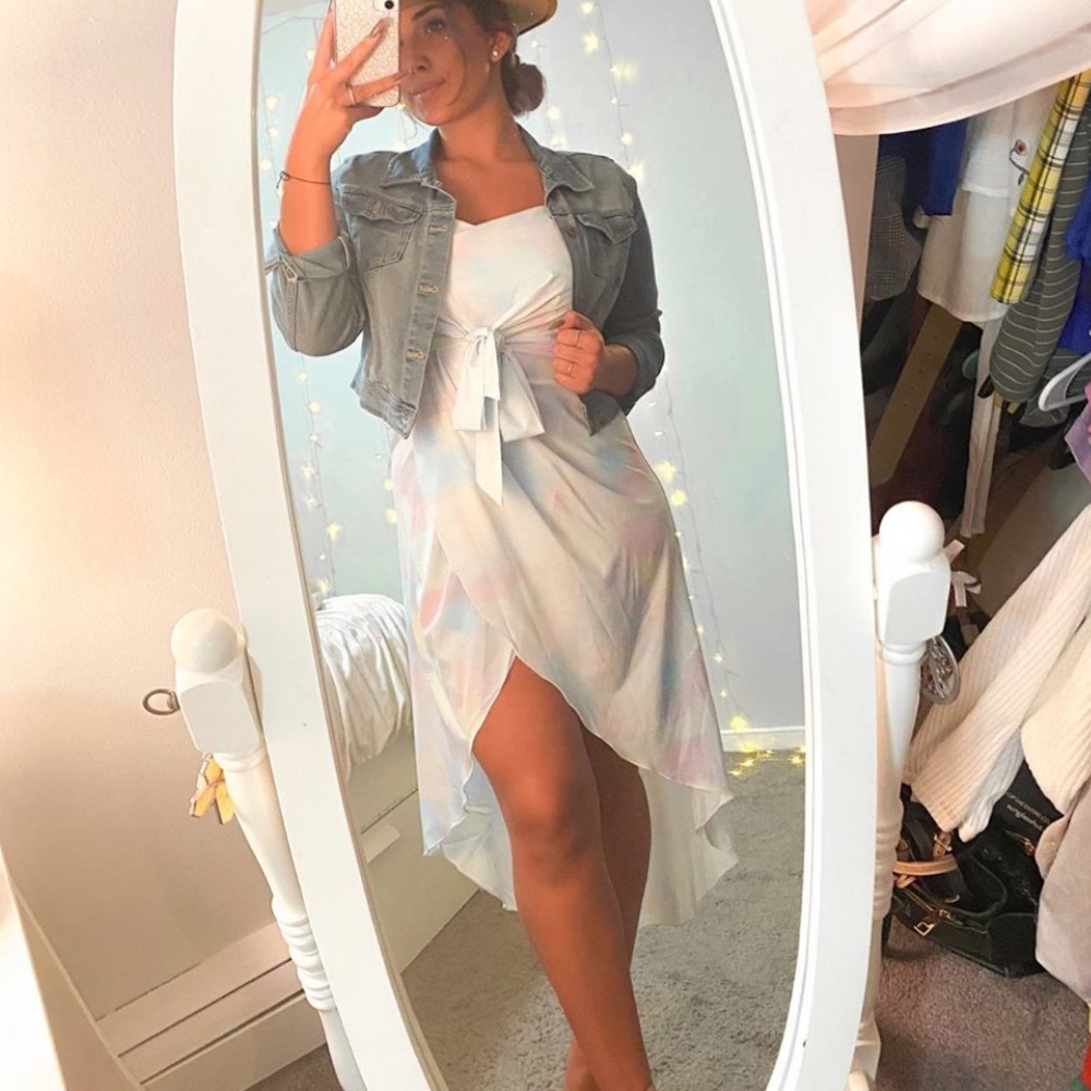 Tie dye High low dress